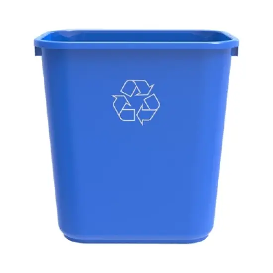 Storex 7 Gallon Recycle Basket, Blue image {6}