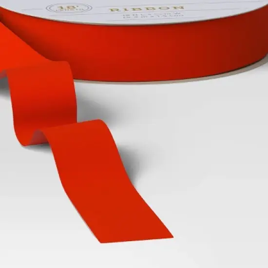 18' Christmas Fabric Ribbon Red Velvet - Wondershop&trade; image {2}