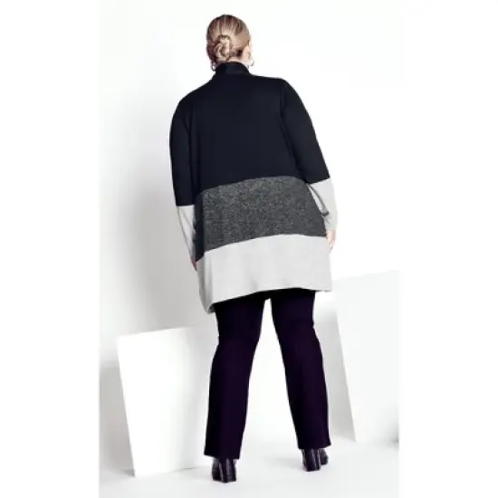 Women's Plus Size Cora Cardigan - gray | AVENUE image {3}