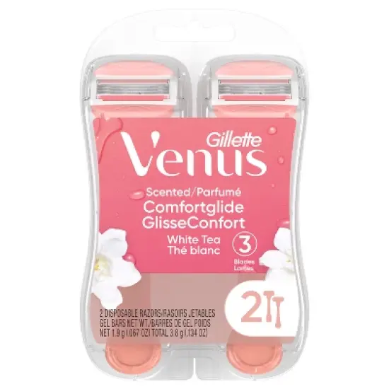 Venus ComfortGlide White Tea Women's Disposable Razor - 2ct image {5}