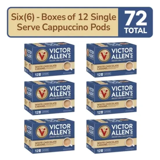 Victor Allen's Coffee White Chocolate Caramel Flavored Cappuccino, 72 Count, Single Serve Cups for Keurig K-Cup Brewers image {6}