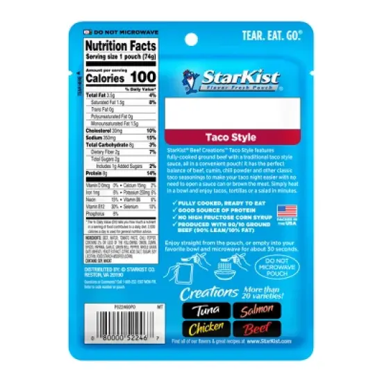 Starkist Beef Creations Taco - 2.6oz image {1}