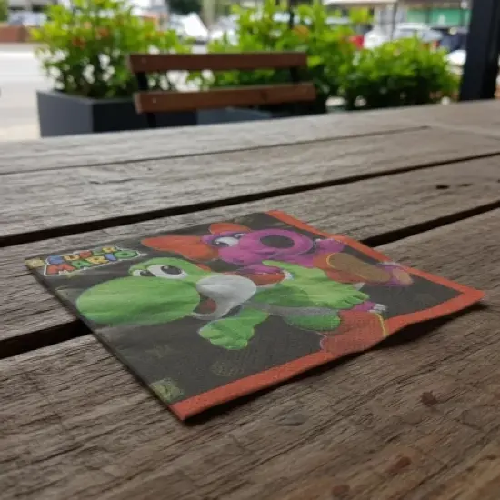 Amscan Super Mario Bros. Beverage Napkins, 16 Count image {3}