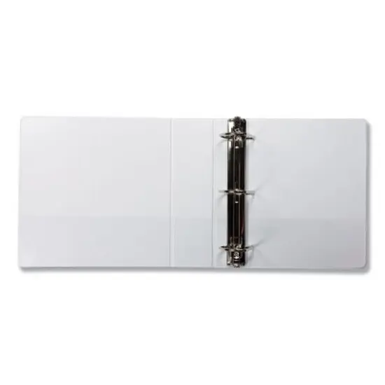 Samsill Earth's Choice Plant-Based D-Ring View Binder, 3 Rings, 3" Capacity, 11 x 8.5, White image {1}