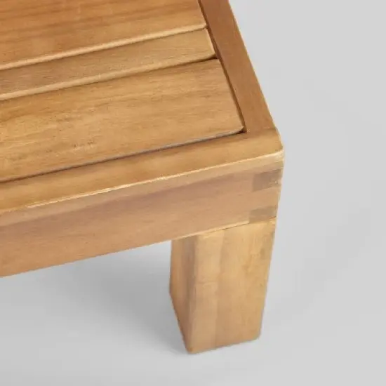 Oana 7pc Acacia Wood Sofa & Coffee Table Chat Set Teak/Beige - Christopher Knight Home image {5}