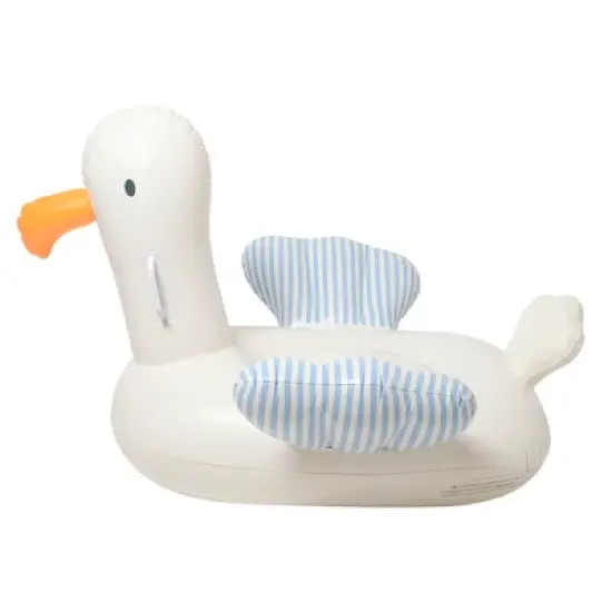 Sunnylife Kids Ride-On Float - Sid The Seagull Blue Stripe, Inflatable image {3}