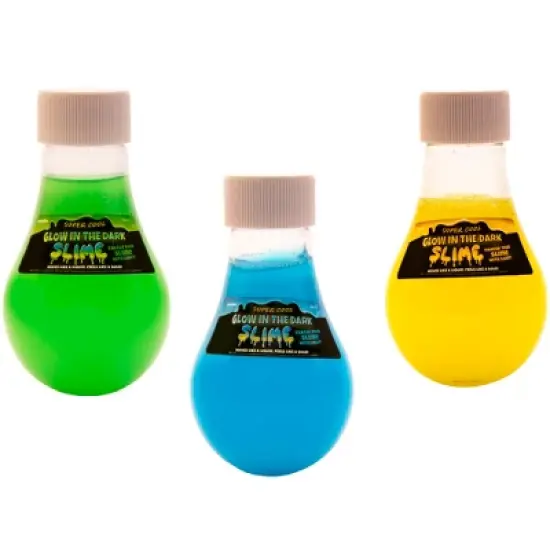 Super Cool Slime: Glow In The Dark Pack of 3 - Non-Toxic, 5oz Bottles image {6}