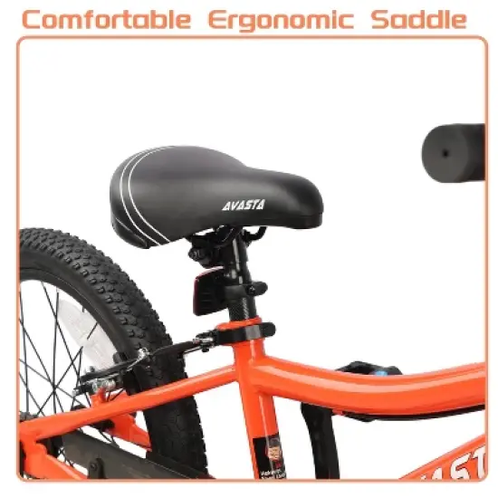 Itopfox Retro Style Kids Bike for Boys and Girls, High Carbon Steel Bicycle with Adjustable Handlebars and Seat, Dual V-Brakes, Kickstand image {4}