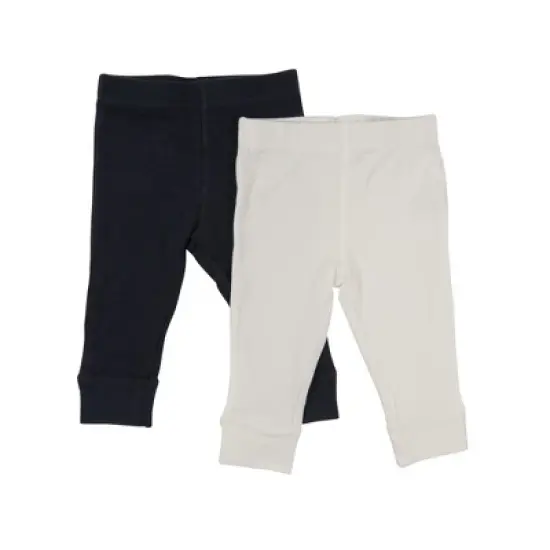 Leveret Baby Navy Crawling Pant and Colored Legging image {6}