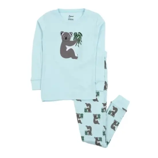 Leveret Kids Two Piece Cotton Animal Print Pajamas image {7}