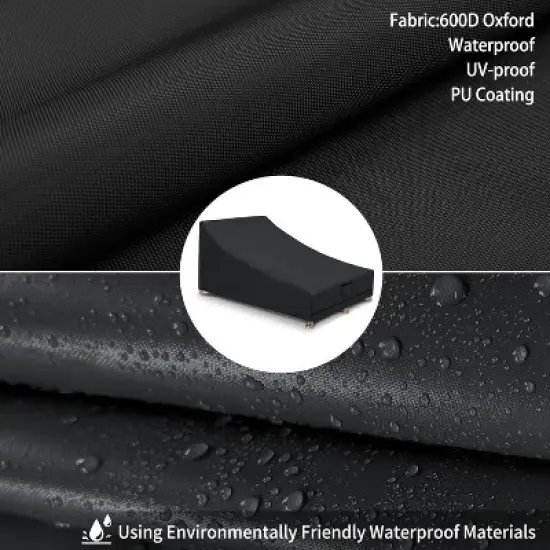 Akefit Chaise Lounge Cover Waterproof Outdoor Protection for Patio Recliner Chairs image {2}