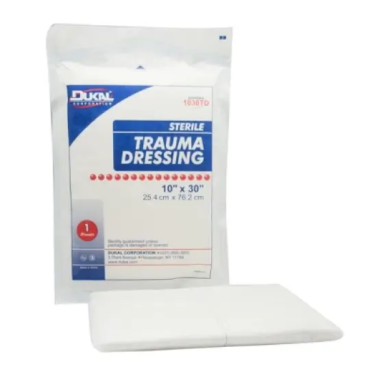 Dukal 1030TD Trauma Dressing Sterile 10 in. x 30 in. (Each) image {3}