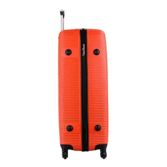InUSA Royal Lightweight 32" Hardside Large Checked Spinner Suitcase - Orange image {5}