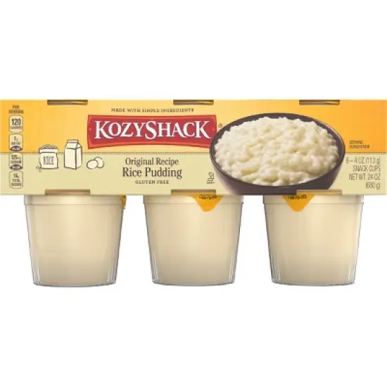Kozy Shack Original Recipe Rice Pudding - 6ct/4oz Cups image {5}