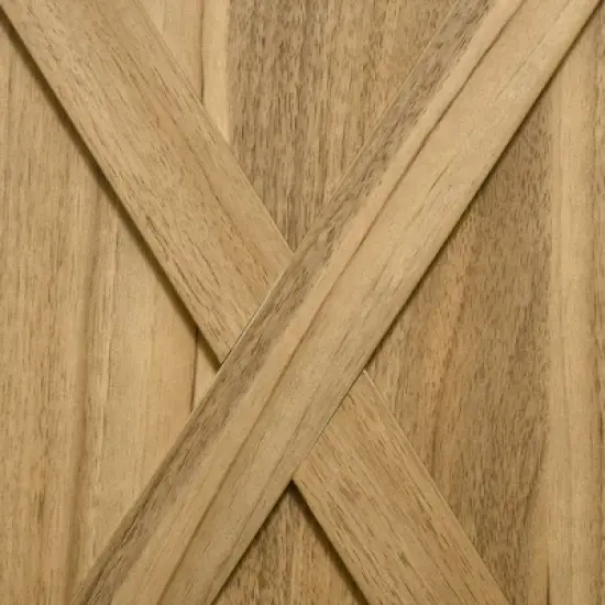 HOMCOM 32" Farmhouse Barn Door Style Sideboard, Buffet Storage Cabinet Coffee Bar for Living Room or Entryway image {5}