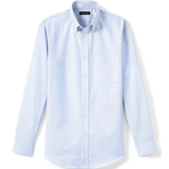 Lands' End School Uniform Men's Long Sleeve Oxford Dress Shirt image {6}