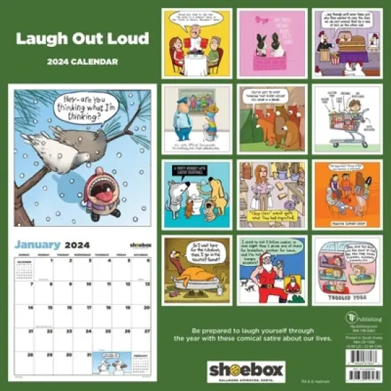 TF Publishing 2024 Wall Calendar 12"x12" Shoebox image {4}
