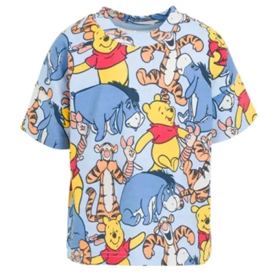 Disney Mickey Mouse Winnie The Pooh Donald Duck Pluto Piglet Tigger Graphic T-Shirt and Shorts Set Infant to Big Kid image {4}