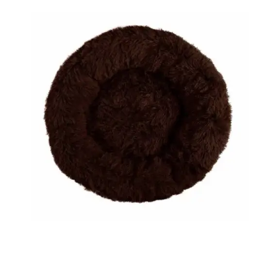 Best Friends by Sheri Donut Shag Dog Bed - 23"x23" - Chocolate image {2}