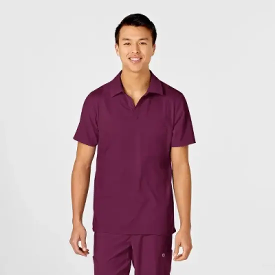 Wink Men's Collar Scrub Top image {14}