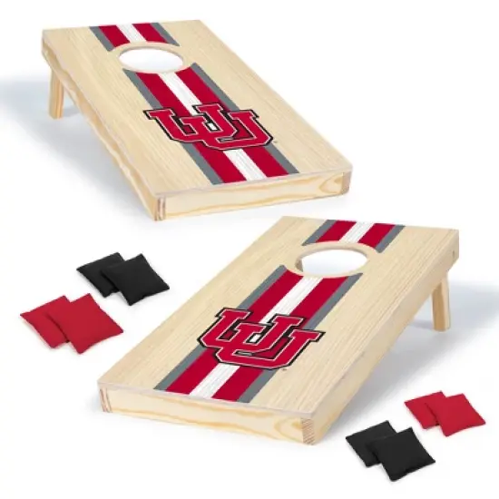 NCAA Utah Utes 1'x2' Wood Cornhole Set image {7}