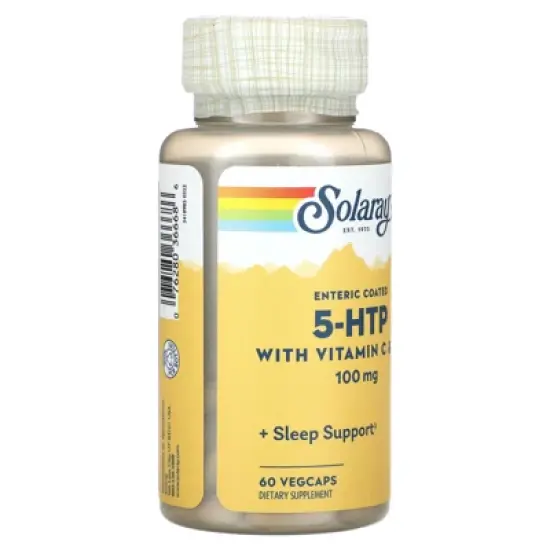 Solaray 5-HTP with Vitamin C & B-6, 100 mg, 60 Vegcaps image {3}