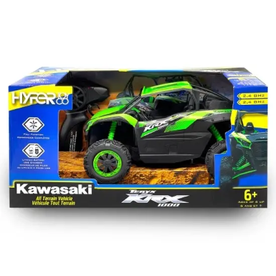 Hyper Toys 1:18 Scale Remote Control Kawasaki Teryx KRX 1000 ATV image {1}