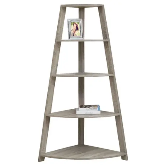 Bookcase with Corner &Eacute;tag&egrave;re 70" - EveryRoom&reg; image {6}