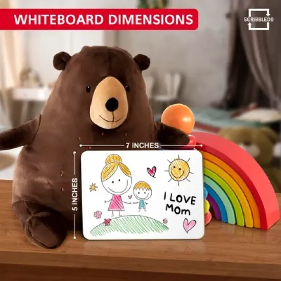 SCRIBBLEDO Blank Dry Erase Board 5"x7" Double-Sided Whiteboard Reusable Mini Dry Erase Boards for Kids, Students, Teachers & Classroom Learning image {1}