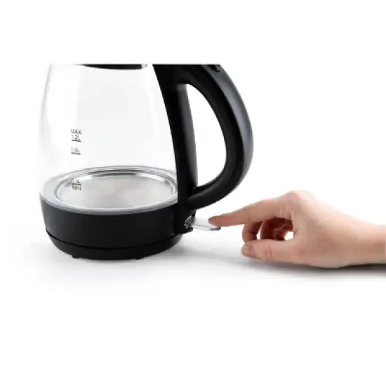 Aroma 1.2L Glass Kettle: Electric Water Boiler with LED Indicator, Automatic Shut-Off, Boil Dry Protection, 1500W image {4}