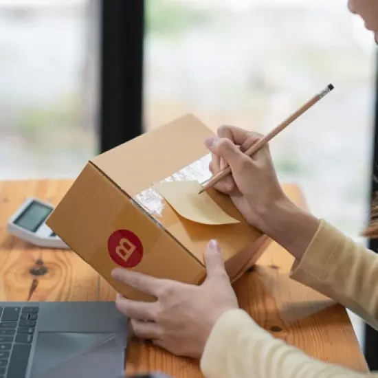 Unique Bargains Office Home Warehouse Self-Adhesive A to Z Mailbox Letters Sticker 20 Sheets image {3}