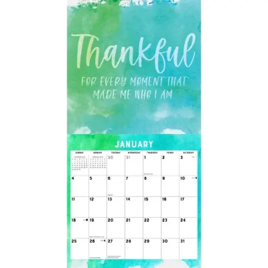 Willow Creek Press 2026 Grateful Thankful Blessed Wall Calendar image {2}