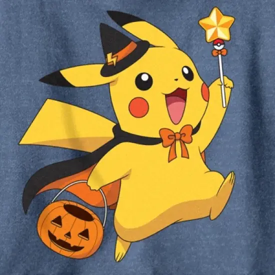 Boy's Pokemon Halloween Pikachu Wizard Pull Over Hoodie image {1}