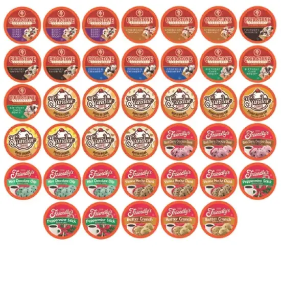 Two Rivers Coffee Ice Cream Flavored Coffee, Variety Sampler, 2.0 Keurig , 40 Ct image {11}