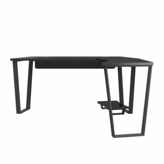 Genesis Gaming L Desk with CPU Stand Black - Ntense image {6}