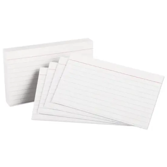 Oxford Heavyweight Ruled Index Cards, 3 x 5, White, 100/Pack image {1}