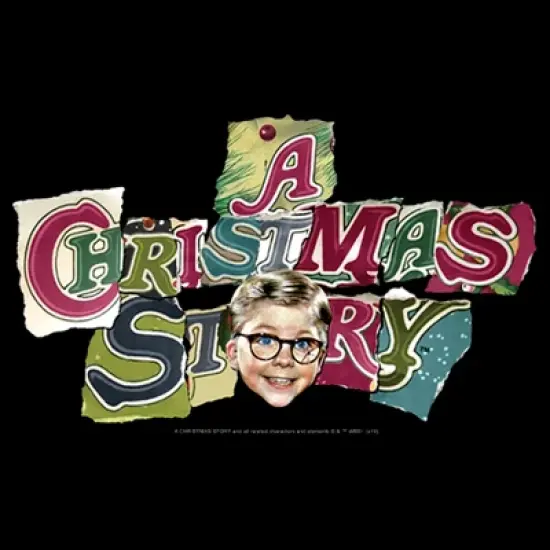 Men's A Christmas Story Ralphie Festive Logo T-Shirt image {1}