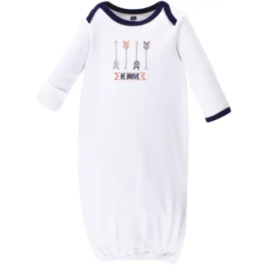 Hudson Baby Boy Cotton Gowns, Wild One, Preemie/Newborn image {2}
