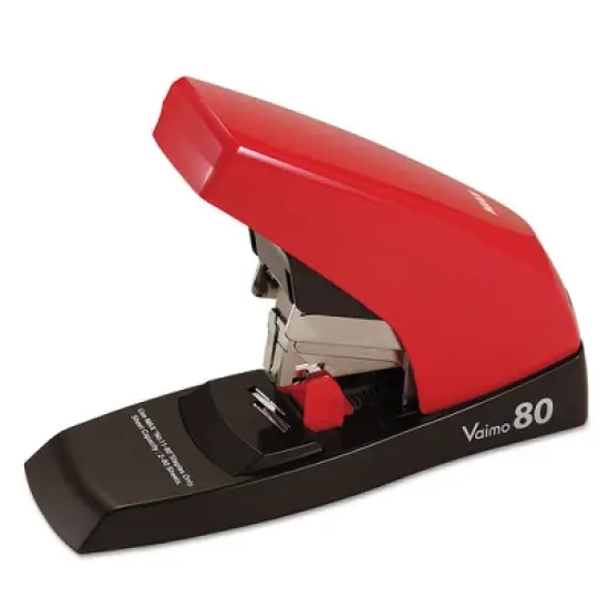 MAX Vaimo 80 Stapler, 80-Sheet Capacity, Red/Brown image {1}