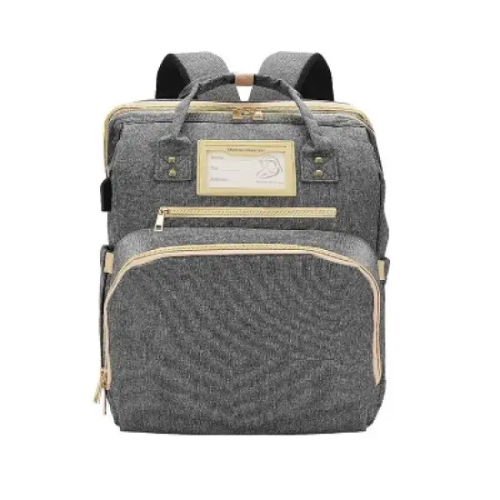 Itopfox Diaper Bag Backpack with Changing Station, Baby Shower Gift, Unisex Design for Parents, Multiple Pockets, Waterproof image {6}