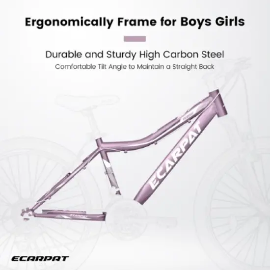 Aukfa 26 Inch Mountain Bike for Adults & Teens - 21 Speed, Front Suspension, Dual Disc Brakes, Carbon Steel Frame image {5}