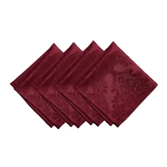 Elrene Caiden Elegance Damask Napkin, Set of 4 - 17" x 17" - Elrene Home Fashions image {4}