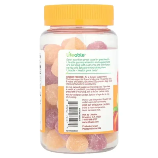 Lifeable Kids Magnesium Citrate Gummies, Fruit, 60 Gummies image {2}
