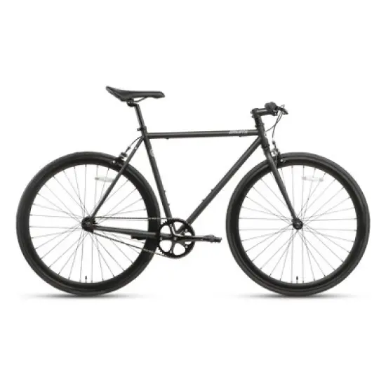 AVASTA BA9002WF-7 700C 50 Inch Single Speed Loop Fixed Gear Urban Commuter Fixie Bike with High-TEN Steel Frame for Adults 5' 1" to 5' 6", Matte Black image {1}