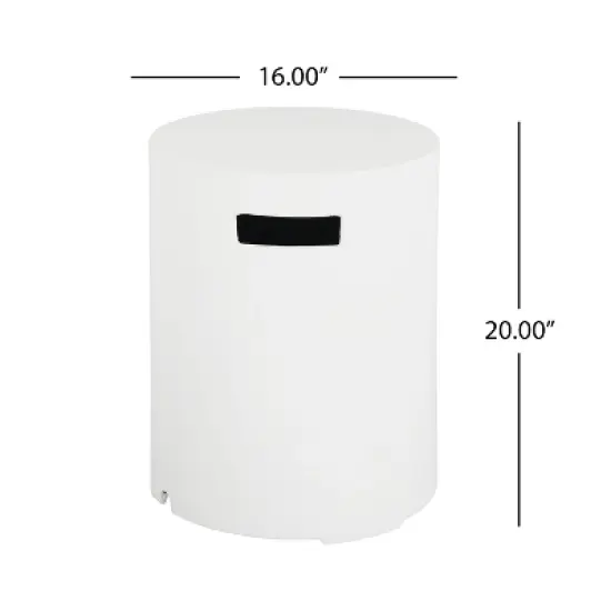 Christopher Knight Home Wardell Modern 40,000 BTU Lightweight Concrete Propane Fire Pit with Tank Holder image {3}