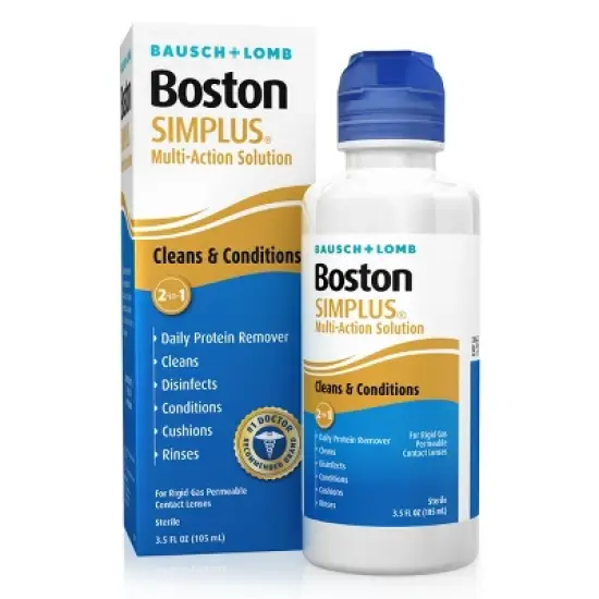 Boston Simplus Hard Contact Solution for Multipurpose Lens Care - 3.5 fl oz image {8}