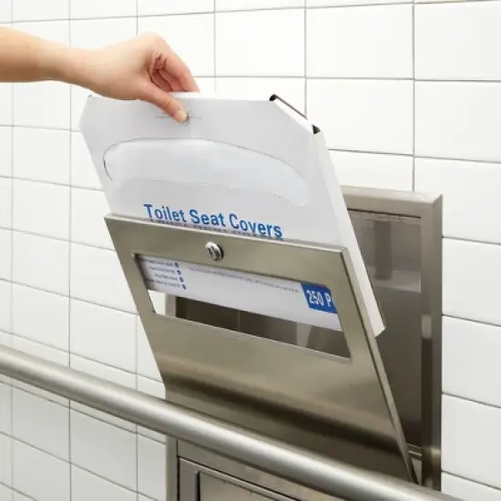 Juvale 4 Pack of 250 Pieces Disposable Toilet Seat Covers, Flushable Paper Cover for Bathroom, Travel Accessories, Kids, Adults, 14 x 16 In, 1000 Pack image {3}