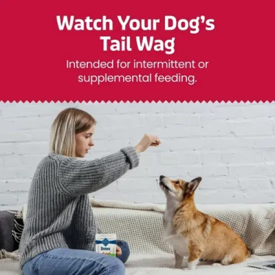 Blue Buffalo Bones Natural Crunchy Dog Treats, Large Dog Biscuits, Beef 16-oz, Pack of 2 image {3}