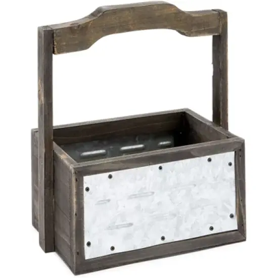 Farmlyn Creek 3 Packs Galvanized Metal Planter Box with Handle for Garden and Farmhouse D&eacute;cor, 3 Sizes image {6}