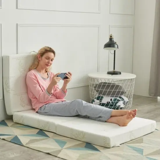 Cheer Collection Trifold Folding Mattress - Convenient Travel and Small Space Solution image {2}